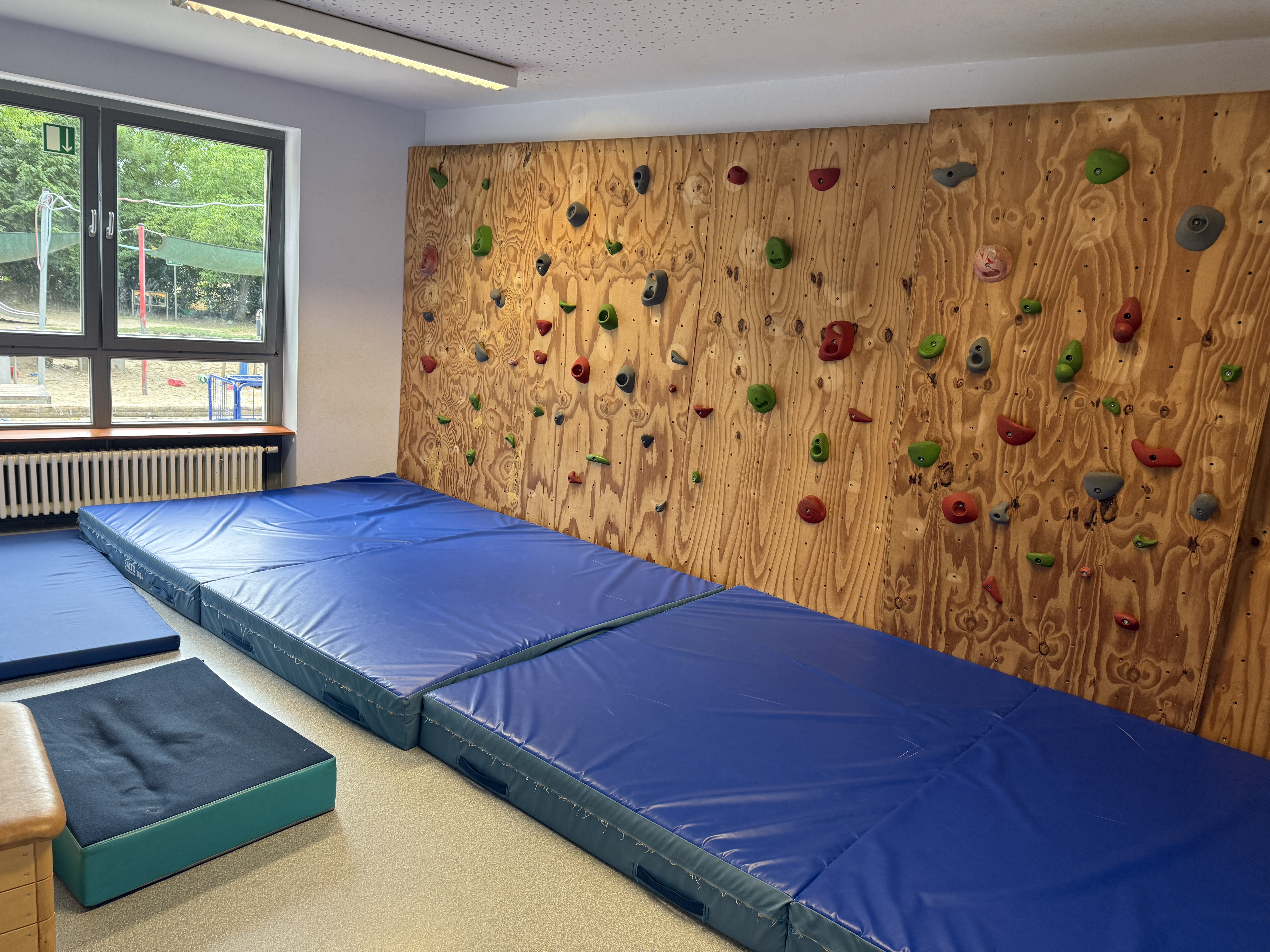 Unsere Kletterwand
